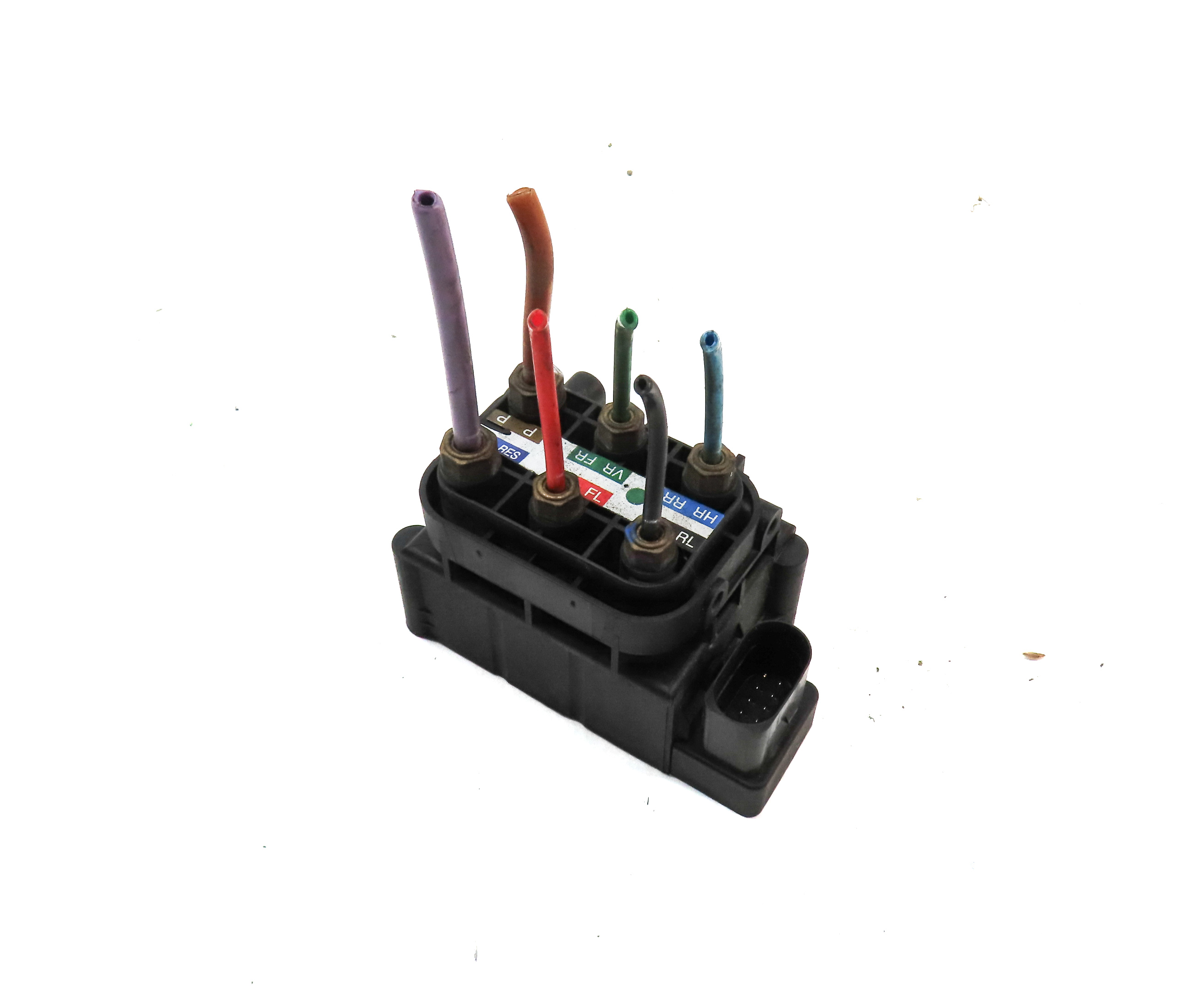 2012 AUDI A8 (D4 4H) AIR RIDE SUSPENSION COMPRESSOR VALVE BLOCK — exact item pictured